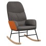 Schaukelstuhl mit Fußstütze aus dunkelgrauem Stoff von vidaXL, Schaukelstühle - Ref: Foro24-3097402, Preis: 147,45 €, Rabatt: %
