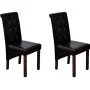 Esszimmerstühle 2 Einheiten aus schwarzem Kunstleder von vidaXL, Essstühle - Ref: Foro24-60623, Preis: 177,41 €, Rabatt: %