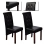 Dining chairs 2 units black synthetic leather by vidaXL, dining chairs - Ref: Foro24-60623, Price: 193,61 €, Discount: %