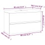 Badezimmerschrank aus braunem Eichensperrholz mit Waschbecken von vidaXL, Badezimmerwaschtische - Ref: Foro24-3120344, Preis:...