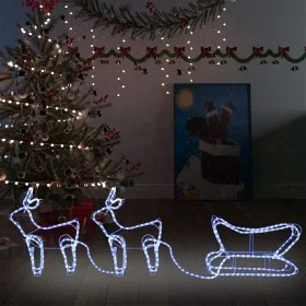 Weihnachtsgartendekoration Rentier und Schlitten 576 LEDs von vidaXL, Weihnachtsbeleuchtung - Ref: Foro24-329811, Preis: 38,4...