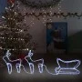 Christmas garden decoration reindeer and sleigh 576 LEDs by vidaXL, Christmas lights - Ref: Foro24-329811, Price: 38,45 €, Di...