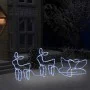 Decoración navideña para jardín renos y trineo 576 LEDs de vidaXL, Luces de Navidad - Ref: Foro24-329811, Precio: 38,45 €, De...
