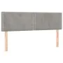 Box spring bed with light gray velvet mattress 140x200 cm by vidaXL, Beds and slatted bases - Ref: Foro24-3130901, Price: 436...