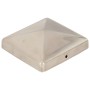 Tapas piramidales postes valla 6 uds acero inoxidable 101x101mm