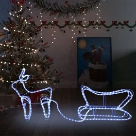 Christmas decoration for garden reindeer and sleigh 252 LEDs by vidaXL, Christmas lights - Ref: Foro24-329873, Price: 28,12 €...