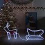 Christmas decoration for garden reindeer and sleigh 252 LEDs by vidaXL, Christmas lights - Ref: Foro24-329873, Price: 28,10 €...