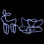 Christmas decoration for garden reindeer and sleigh 252 LEDs by vidaXL, Christmas lights - Ref: Foro24-329873, Price: 28,34 €...