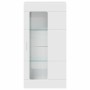 Mueble de pared con estante Blanco brillante 55 x 29 x 100 cm