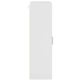 Mueble de pared con estante Blanco brillante 55 x 29 x 100 cm