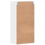 Mueble de pared con estante Blanco brillante 55 x 29 x 100 cm