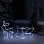 Christmas decoration for garden reindeer and sleigh 252 LEDs by vidaXL, Christmas lights - Ref: Foro24-329873, Price: 28,34 €...