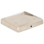 Tapas piramidales postes valla 6 uds acero inoxidable 101x101mm