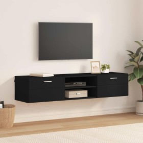 Gabinete de TV Negro 150 x 39 x 30 cm Madera contrachapada
