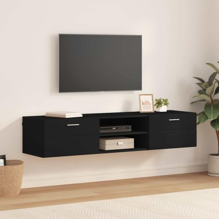Gabinete de TV Negro 150 x 39 x 30 cm Madera contrachapada