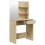 Schminktisch-Set aus Sonoma-Eiche, 74,5 x 40 x 141 cm von vidaXL, Schlafzimmerkommoden - Ref: Foro24-3114141, Preis: 114,73 €...