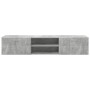 Gabinete de TV con cajón Gris hormigón 150 x 39 x 30 cm