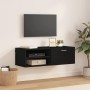 Gabinete de TV Negro 100.5 x 39 x 30 cm Madera contrachapada