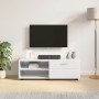 Gabinete de TV con cajón Blanco brillante 100.5 x 39 x 30 cm