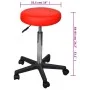 Roter Bürohocker von vidaXL, Bürostühle - Ref: Foro24-240472, Preis: 52,04 €, Rabatt: %