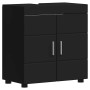 Armario para lavabo de baño TULUM Negro 60 x 34 x 63 cm