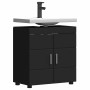Armario para lavabo de baño TULUM Negro 60 x 34 x 63 cm