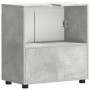 Armario para lavabo de baño TULUM Gris hormigón 60 x 34 x 63 cm