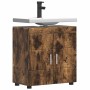 Armario para lavabo de baño TULUM Roble ahumado 60 x 34 x 63 cm