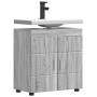 Armario para lavabo de baño TULUM Gris sonoma 60 x 34 x 63 cm