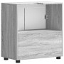 Armario para lavabo de baño TULUM Gris sonoma 60 x 34 x 63 cm