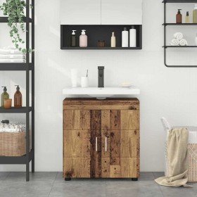 Juego de Muebles de Baño TULUM Madera envejecida en Tocadores de baño | Comprar online en Foro24