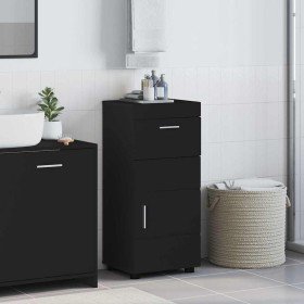 Gabinete de Baño con puerta TULUM Negro 37 x 31.5 x 82 cm