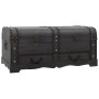 Großer Aufbewahrungskoffer aus schwarzem Holz von vidaXL, Aufbewahrungskisten - Ref: Foro24-60797, Preis: 185,46 €, Rabatt: %