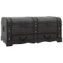 Großer Aufbewahrungskoffer aus schwarzem Holz von vidaXL, Aufbewahrungskisten - Ref: Foro24-60797, Preis: 188,14 €, Rabatt: %