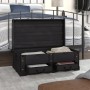 Großer Aufbewahrungskoffer aus schwarzem Holz von vidaXL, Aufbewahrungskisten - Ref: Foro24-60797, Preis: 188,14 €, Rabatt: %