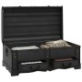 Großer Aufbewahrungskoffer aus schwarzem Holz von vidaXL, Aufbewahrungskisten - Ref: Foro24-60797, Preis: 188,14 €, Rabatt: %