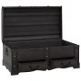 Großer Aufbewahrungskoffer aus schwarzem Holz von vidaXL, Aufbewahrungskisten - Ref: Foro24-60797, Preis: 185,46 €, Rabatt: %