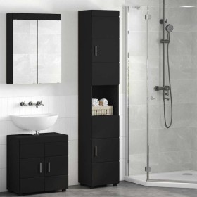 Gabinete de Baño con puerta TULUM Negro 37 x 31.5 x 203 cm