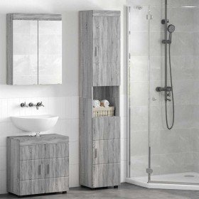 Gabinete de Baño TULUM Gris sonoma 37 x 31.5 x 203 cm