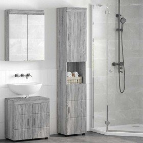 Gabinete de Baño TULUM Gris sonoma 37 x 31.5 x 203 cm