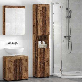 Juego de Muebles de Baño TULUM Madera envejecida en Tocadores de baño | Comprar online en Foro24