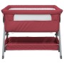 Cuna con colchón tela de lino rojo by vidaXL, Cribs and beds for children - Ref: Foro24-10293, Price: 117,87 €, Discount: %