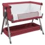 Cuna con colchón tela de lino rojo by vidaXL, Cribs and beds for children - Ref: Foro24-10293, Price: 116,64 €, Discount: %