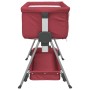 Babybett mit rotem Leinenstoff-Matratze. von vidaXL, Kinderbetten und Betten für Kinder - Ref: Foro24-10293, Preis: 118,04 €,...