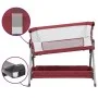 Cuna con colchón tela de lino rojo by vidaXL, Cribs and beds for children - Ref: Foro24-10293, Price: 116,64 €, Discount: %