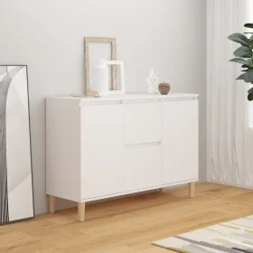White engineered wood sideboard 101x35x70 cm by vidaXL, Sideboards - Ref: Foro24-806103, Price: 88,81 €, Discount: %