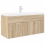 Mueble de lavabo con puerta Roble Sonoma 38,5 x 100 x 46 cm