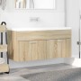 Mueble de lavabo con puerta Roble Sonoma 38,5 x 100 x 46 cm