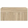 Mueble de lavabo con puerta Roble Sonoma 38,5 x 100 x 46 cm