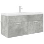 Mueble de lavabo con puerta Gris Concreto 38,5 x 100 x 46 cm